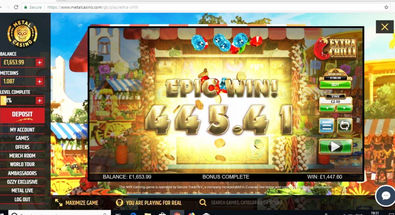 810% Bonus di corrispondenza al casinò Slotty Vegas